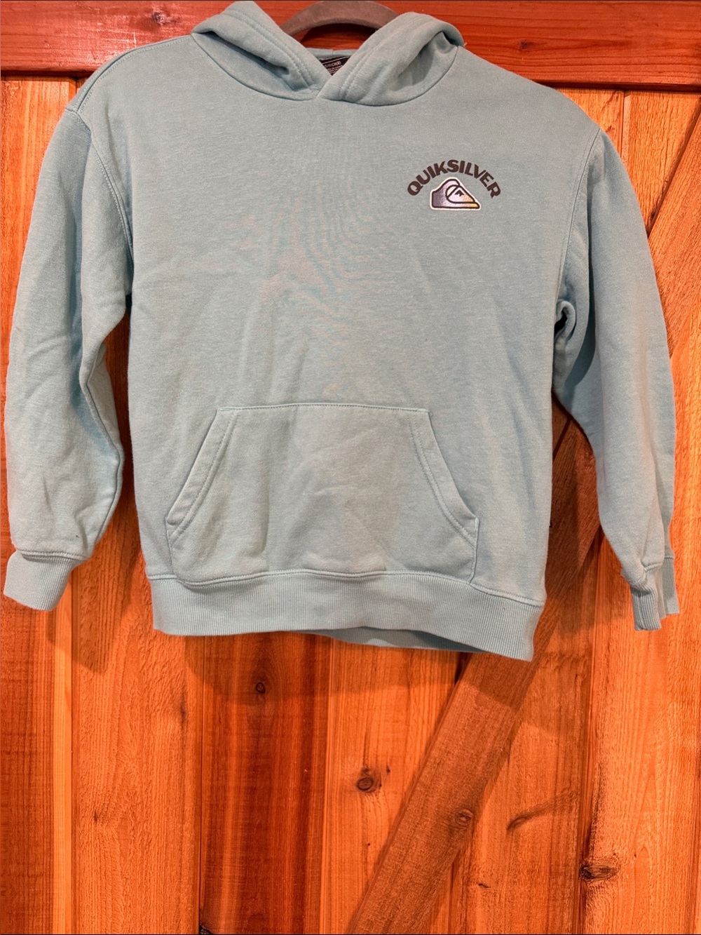 NWOT Quiksilver Boy’s Light Blue Crewneck Hoodie Sweatshirt
